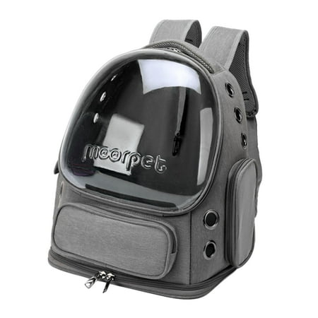 Cat Carrier Backpack Airline Cat & Small Dog Large Ventilated Portable Carrying Bag Pet Backpack for Travel Outdoor Hiking Use Grey