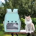 thumbnail image 1 of Cat Carrier Backpack Breathable Clear Window Carrying Bag for Outdoor, 1 of 8