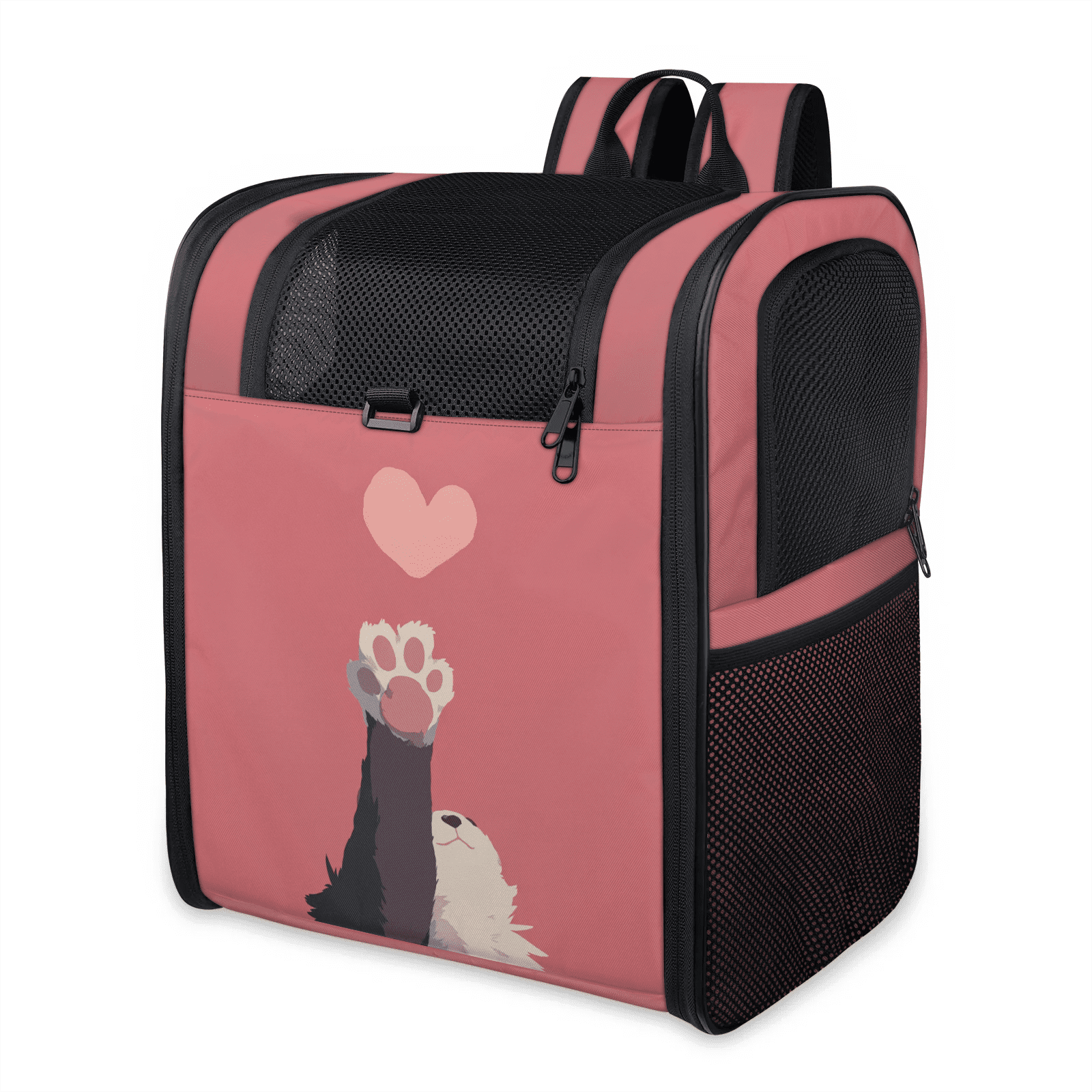 Cat Carrier Backpack with Breathable Mesh, Pet Travel Backpack for Small Cats Dogs Less than 13Lbs,Pet Carrier Backpack with Removable Pad for Travel, Hiking, Outdoor Use