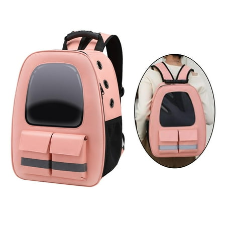 Cat Carrier Backpack Large Portable Airline Approved Ventilated for Cat & Small Pink
