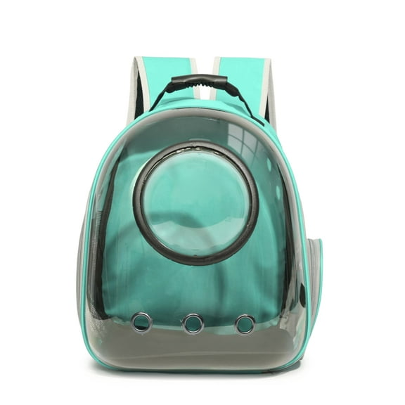 Cat Carrier Backpack - Space Capsule Pet Carrier for Small to Medium Cats & Dogs Airline-Approved, Ventilated & Comfortable for Travel, Hiking, Walking & Camping pro green