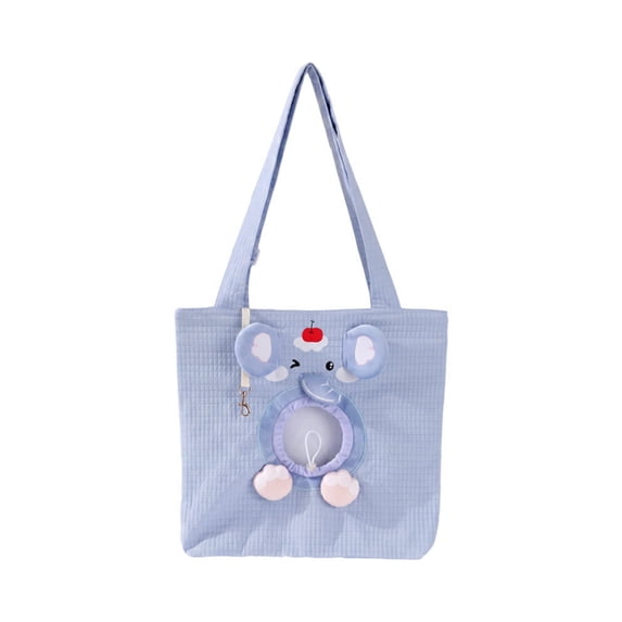 Cat Carrier Bag,Elephant Style Portable Outdoor Pet Travel Bag,Side Opening Head-out and Dual Shoulder Design,for Holiday Outdoor Play with Pet