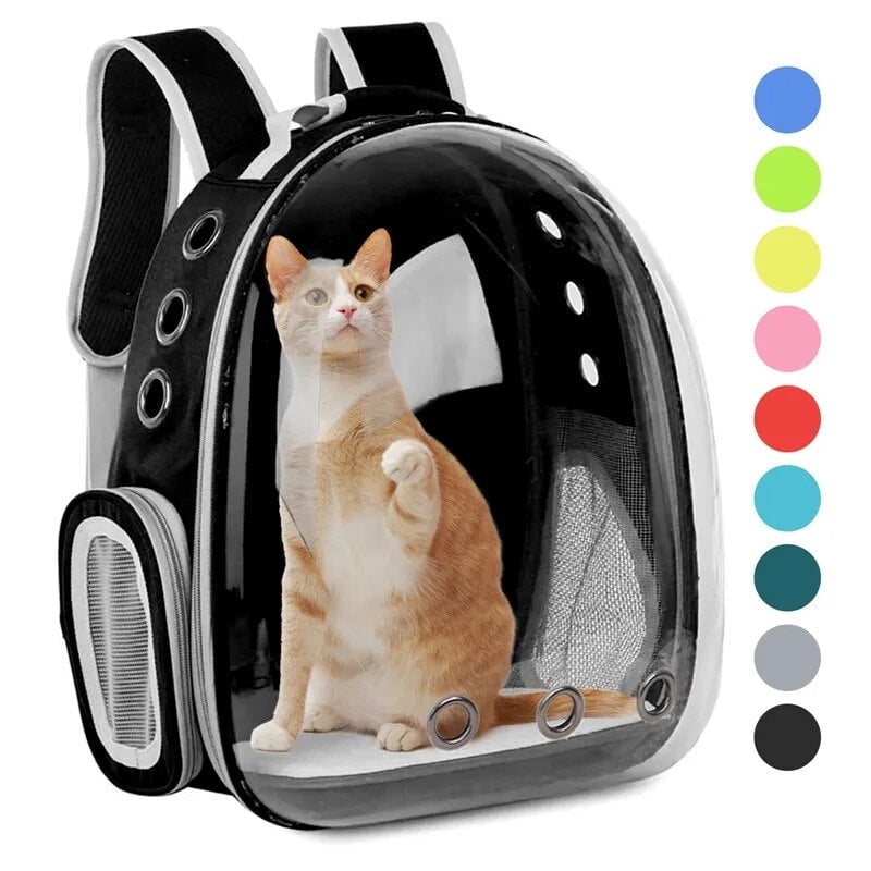 Cat Carrier Bag Outdoor Pet Shoulder bag Carriers Backpack Breathable ...