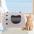 thumbnail image 1 of Cat Carrier Bag Single Shoulder Portable Pet Backpack with Transparent Window, Foldable Airline Approved Travel Carrier for Cats and Small Pets, 1 of 6