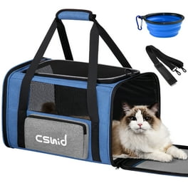 Cat Carrier MORPILOT® Extra Large Cat Bag with Water Bowl, Soft Sided Tsa  Airline Approved Cat Dog Carrier up to 20LB, Travel Puppy Carrier Cat