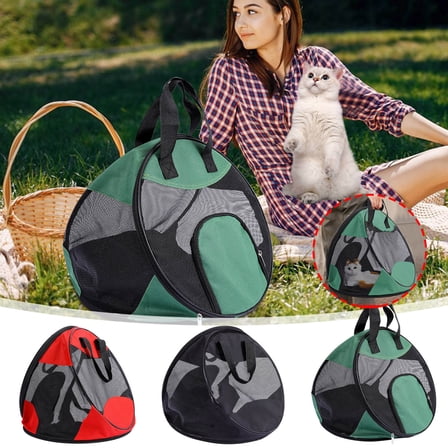 Cat Carrier Dog Carrier Pet Carrier Portable Pet Travel Carrier Bag For Going Out Breathable Folding Fits Small and Medium Pets up to 15lbs - Pet Travel Bag