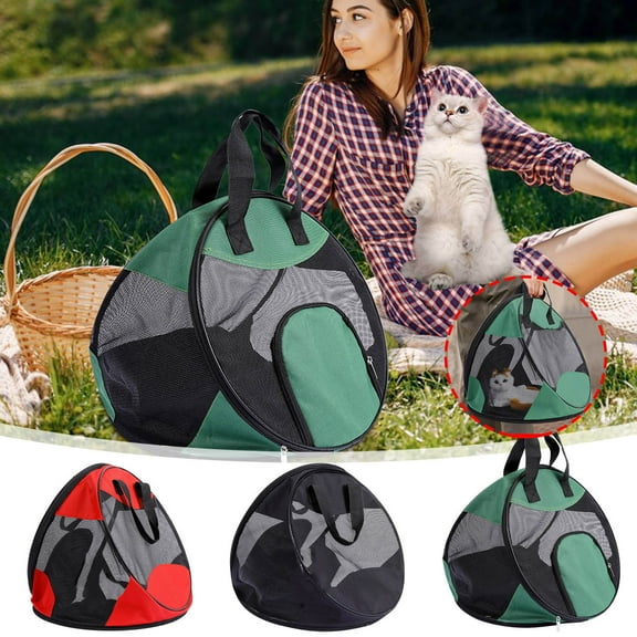 Cat Carrier Dog Carrier Pet Carrier Portable Pet Travel Carrier Bag For Going Out Breathable Folding Fits Small and Medium Pets up to 15lbs - Pet Travel Bag