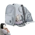 thumbnail image 1 of Cat Carrier - Expandable Pet Backpack Carrier for Cats up to 13lbs, Dogs up to 11lbs, Cat  Dog Carrier Backpack for Travel Hiking, 1 of 11