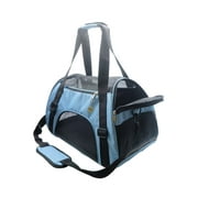 Cat Carrier,Soft-Sided Pet Travel Carrier for Cats,Dogs Puppy Comfort Portable Foldable Pet Bag Airline Approved (Medium-Blue)