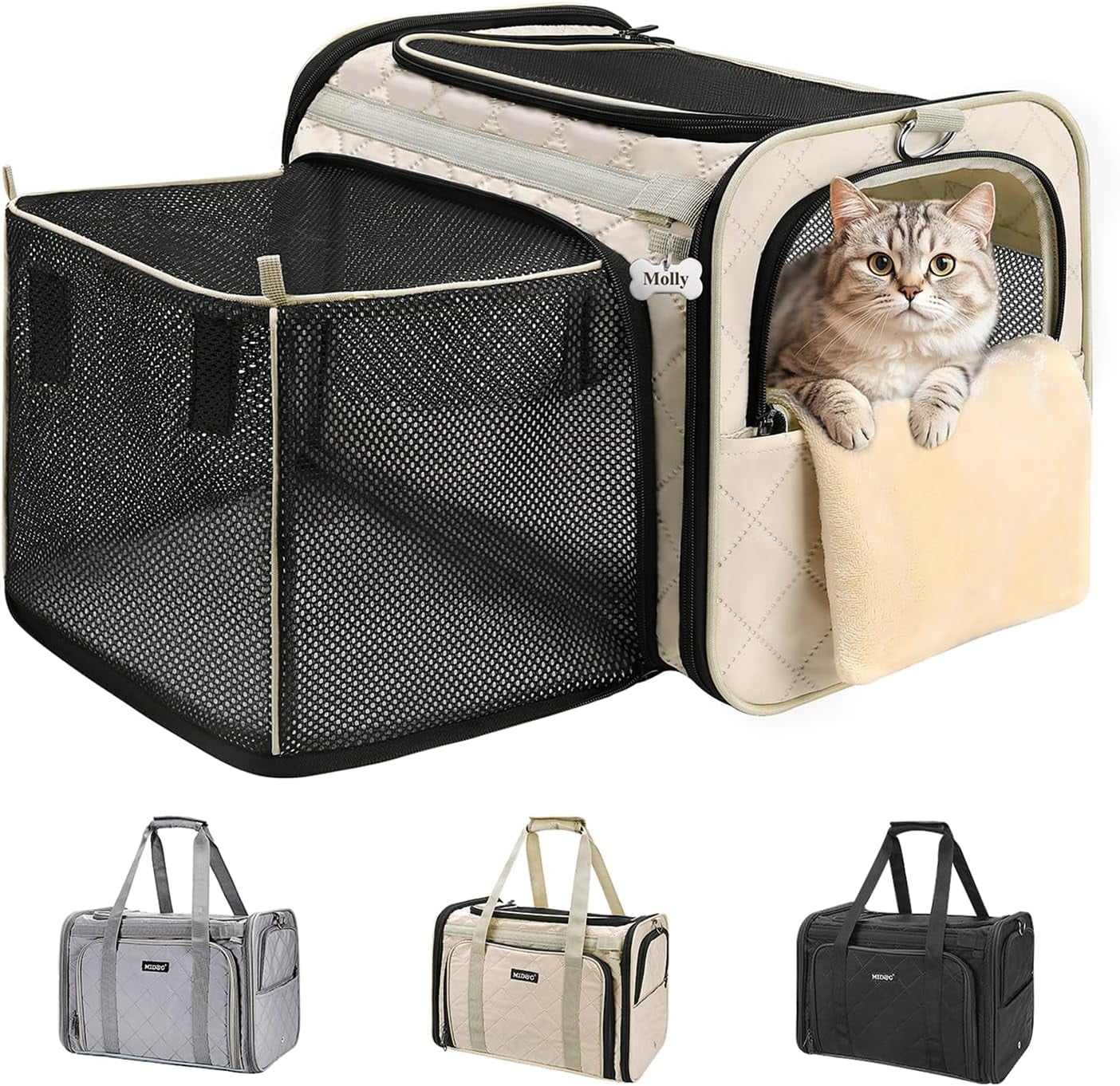 Cat Carrier Soft for Small to Medium-Sized Cats,Up to 15 Lbs, TSA ...