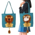 thumbnail image 1 of Cat Carrier Tote Bag with Lion Face Hole, Cat Carrier Bag with Head Hole, Cute Lion Shaped Pet Canvas Shoulder Bag Portable Carrying Bag for Small Dogs and Cats Pet Supplies, 1 of 5