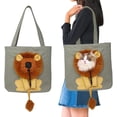 thumbnail image 1 of Cat Carrier Tote Bag with Lion Face Hole, Cat Carrier Bag with Head Hole, Cute Lion Shaped Pet Canvas Shoulder Bag Portable Carrying Bag for Small Dogs and Cats Pet Supplies, 1 of 5