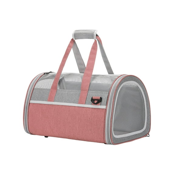 Cat Carrier Travel Handbag Delta Airline Approved/Soft-Sided Pet Travel Bag for Medium Cat Under 15 lbs Portable Pet Carrier Ventilated And Breathable Mesh Outdoor Travel Pet Supplies