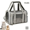 thumbnail image 1 of Cat Carriers Dog Carrier Pet Carrier for Small Medium Cats Dogs Puppies up to 15 Lbs, TSA Airline Approved Small Dog Carrier Soft Sided, Collapsible Travel Puppy Carrier, 1 of 9