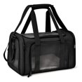 thumbnail image 1 of Cat Carriers Dog Carrier Pet Carrier for Small Medium Cats Dogs Puppies up to 15 Lbs, TSA Airline Approved Small Dog Carrier Soft Sided, Collapsible Travel Puppy Carrier – Black, 1 of 8