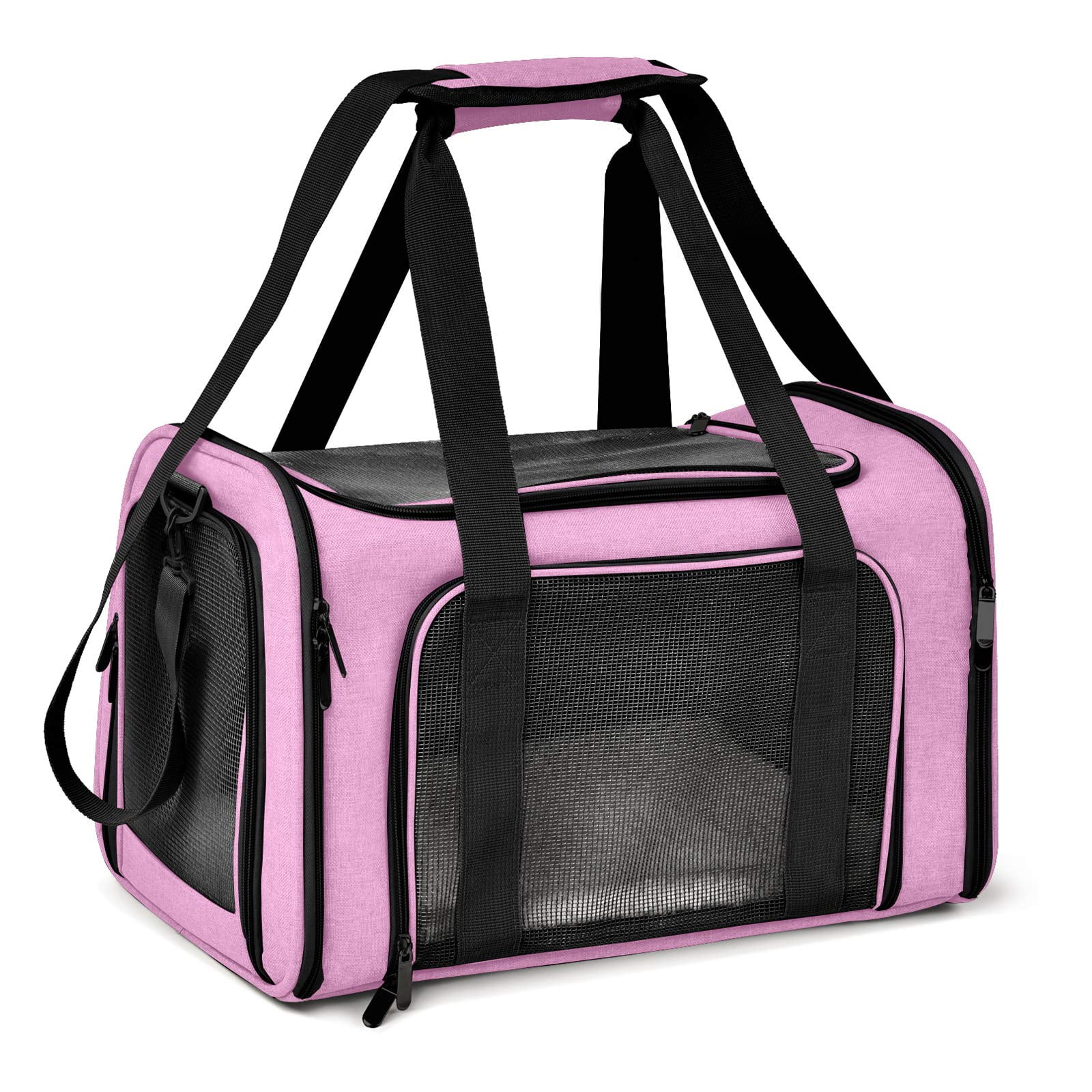 Pink Medium Soft-Sided Airline Approved Pet Carrier
