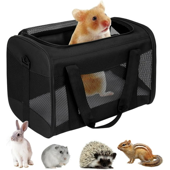 Cat Carrying Case Pet Dog Carrier Soft-Sided Cat Bag Airline Approved, Pet Travel Carrier Up to 15 Lbs, Collapsible Cats Carrier Dog Carrier for Medium Small Cats Dogs(17x11x11 Green)