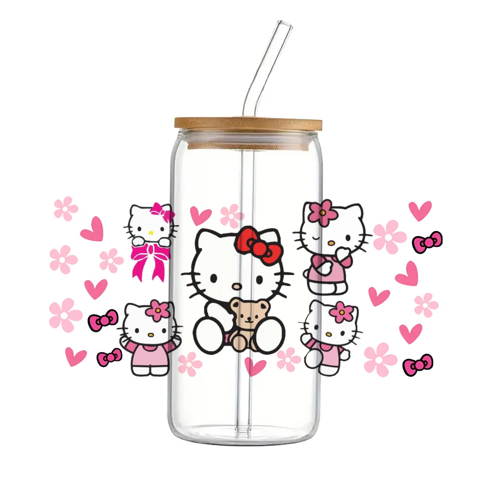 Cat Cartoon Sanrio Hello Kitty UV DTF Transfer Sticker Waterproof ...