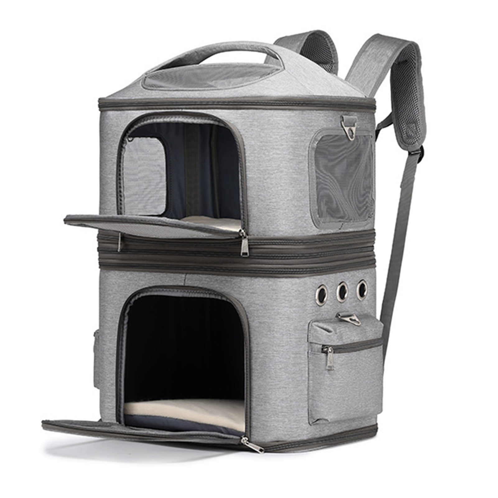 Cat Cat Carrier Detachable Backpack Double Cat Carrier Breathable And Convenient For Travel -  And Comfortable Shoulder Protection