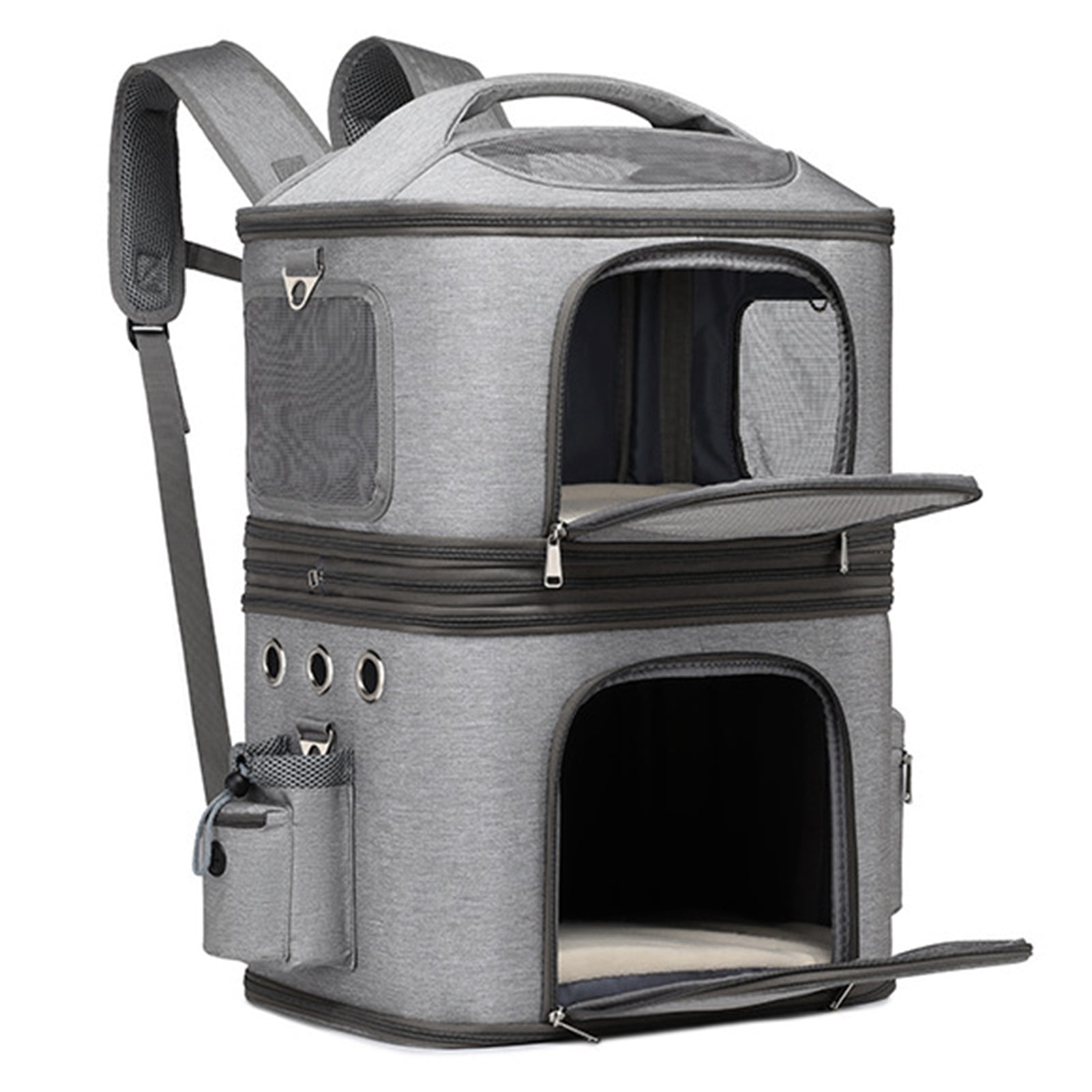 Cat Cat Carrier Detachable Backpack Double Cat Carrier Breathable And Convenient For Travel -  And Comfortable Shoulder Protection