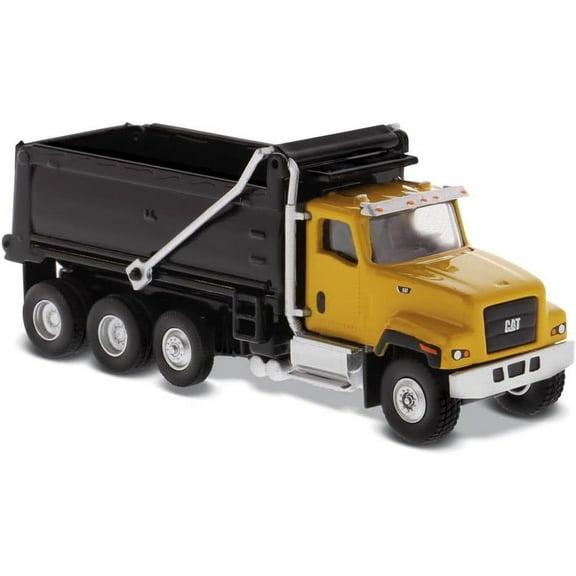 Cat Caterpillar CT681 Dump Truck Yellow and Black High Line Series 1/87 (HO) Scale Diecast Model by Diecast Masters 85514