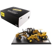 Cat Caterpillar No. 12 Motor Grader Circa 1939-1959 and Cat Caterpillar 12M3 Motor Grader Current with Operators "Evolution Series" Set of 2 pieces 1/50 Diecast Models by Diecast Masters