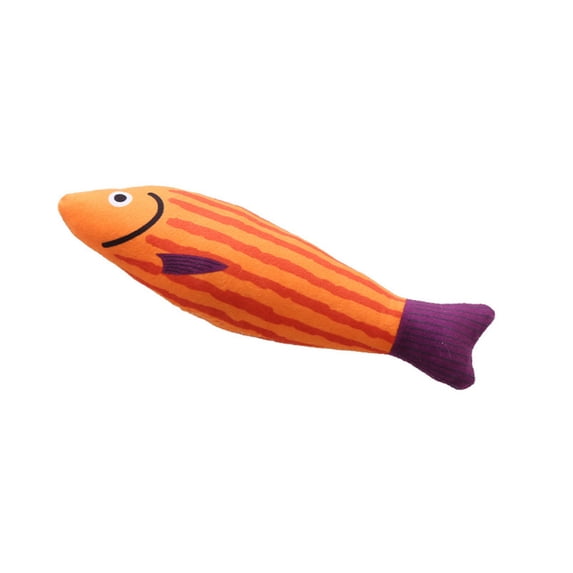 Cat Catnip Toys Soft Crinkle Sound Cute Plush Fish Interactive Cat Kicker Toy for Indoor Kitten Exercise