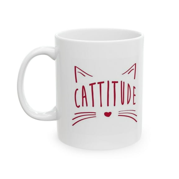 Cat Cattitude Ceramic Mug