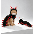 thumbnail image 1 of Cat Centipede Costume Funny Halloween Outfit,Plush Caterpillar Pet Costume with 4 Point Adjustable Fit,50 Inch Long Design for Small Medium Large Cats, 1 of 6