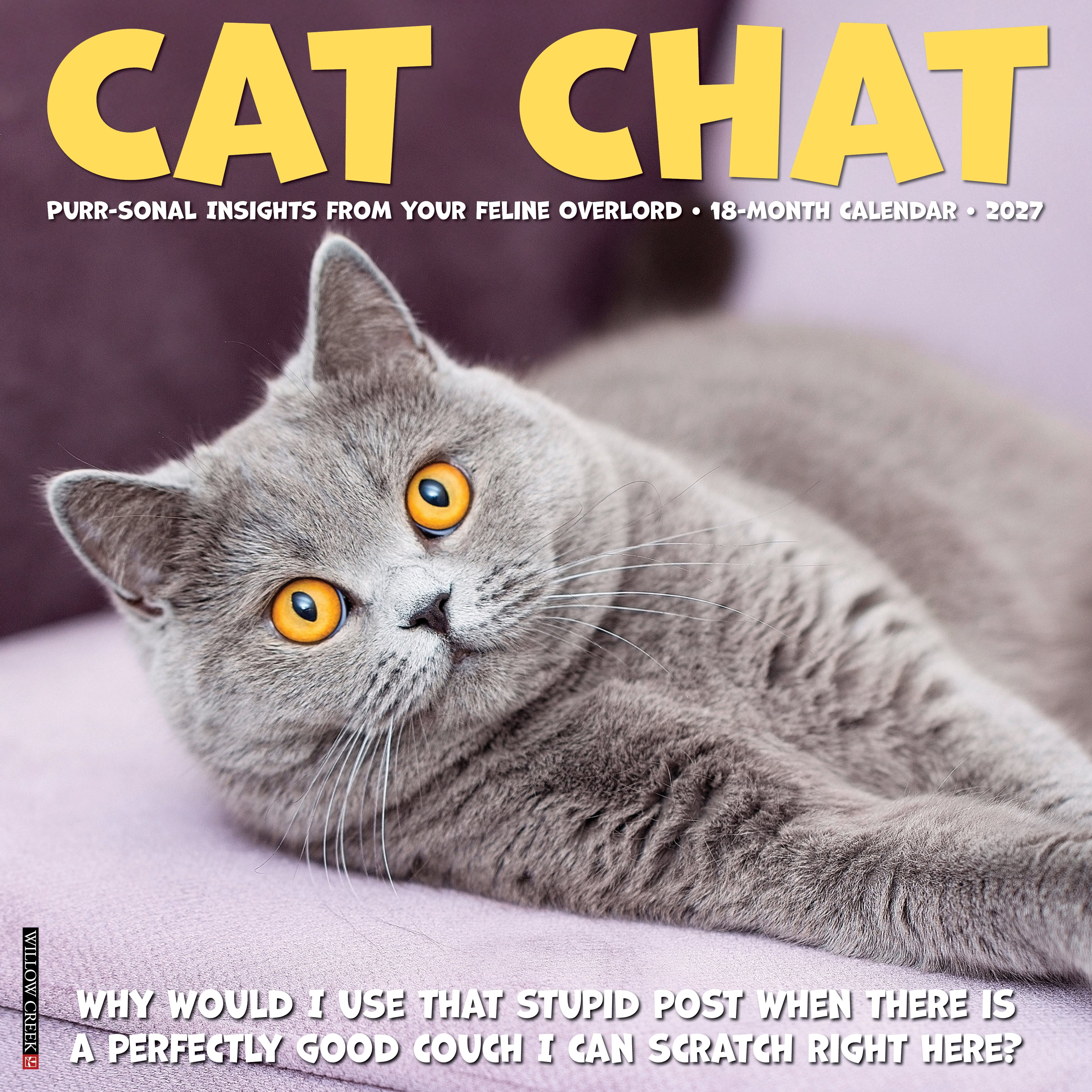 Willow Creek Press, Cat Chat 2027 Wall Calendar
