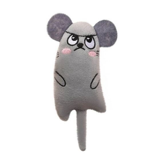 Cat Chew Toy under $5! Xqxayjr Cartoon Cat Dog Plush Chew Toy for Pets, Self Entertaining Grinding Teeth Cleaning Toy, Interactive Plush Animal for Cats and Small Dogs