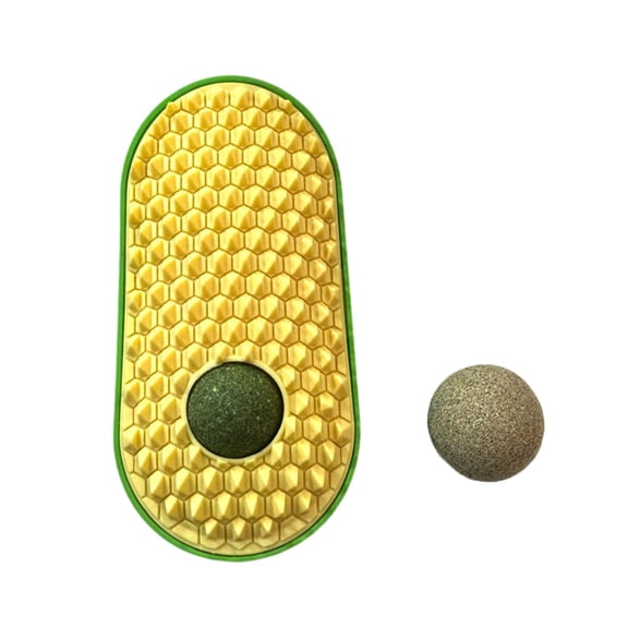 Cat Chew Wall Scratchers Toy, Catnip Wall Balls for Cats Lick,Cat Face Scratchers, Cat self Groomer for Indoor Cats, Corner Brush
