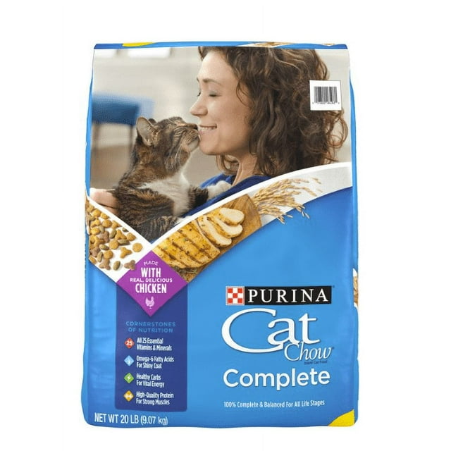 Cat Chow Natural Complete Dry Cat Food with High Protein, Real Chicken, Omega6, and 25 Vitamins