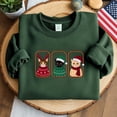 thumbnail image 1 of Cat Christmas Embroidered Sweatshirt, Cat Lover Gift For Christmas, Womens Christmas Sweatshirt, Holiday Sweatshirt, Cat Mommy Shirt, Winter, 1 of 4