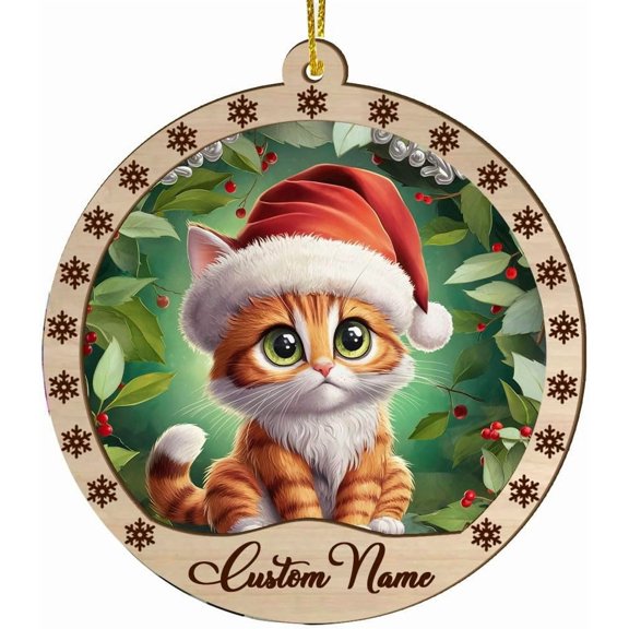 Cat Christmas Ornaments, JocideaS Cat Christmas Decorations, Cat Christmas Tree Ornaments, Cat Gifts for Christmas, Merry Christmas gKHqOq (Cat-s114)