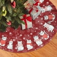 thumbnail image 1 of Cat Christmas Tree Skirt Funny Tree Mat for Farmhouse Xmas Holiday Party Decorations Indoor Outdoor 36 Inch, 1 of 6