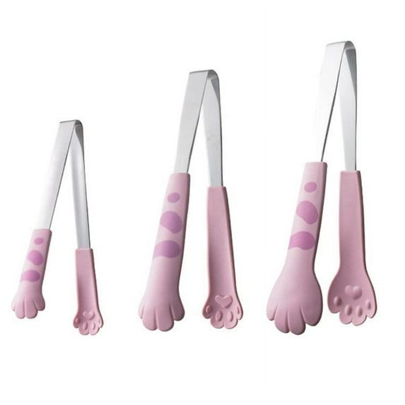 Cat Claw Shaped Food Clips Cute Cartoon Meal Barbecue Sandwich Bread Baking Kitchen Gadgets Pink