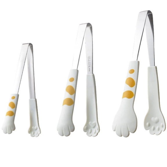 Cat Claw Shaped Food Clips Cute Cartoon Meal Barbecue Sandwich Bread Baking Kitchen Gadgets White