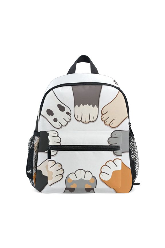 Cat Claws Mini Backpack Cute Small Backpack with Chest Strap and Whistle Ages 3-8
