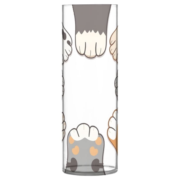 Cat Claws Vase Flower Vase Clear Unbreakable Plastic Tall Decorative 11.8in