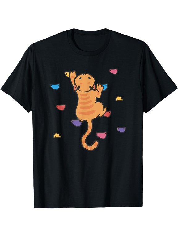 Cat Climber Climbing Cute Bouldering Kitten Pet T-Shirt