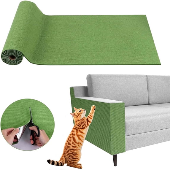 Cat Climbing Mat Scratch Board, Natural Wood Grain Design, Durable Wear-resistant Surface, Scratch Post, Cat Play Area, Large Indoor Cat Tree, Scratch Mat, Sisal Fiber Surface, Solid Wood