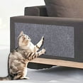 thumbnail image 1 of Cat Climbing Pad Scratch Mat | Self- Cat Furniture Protector | Polyester Gray 11.81x39.37in | Couch Sofa Wall Steps Cover | Anti-Scratch Carpet Substitute | 1 Pack, 1 of 7