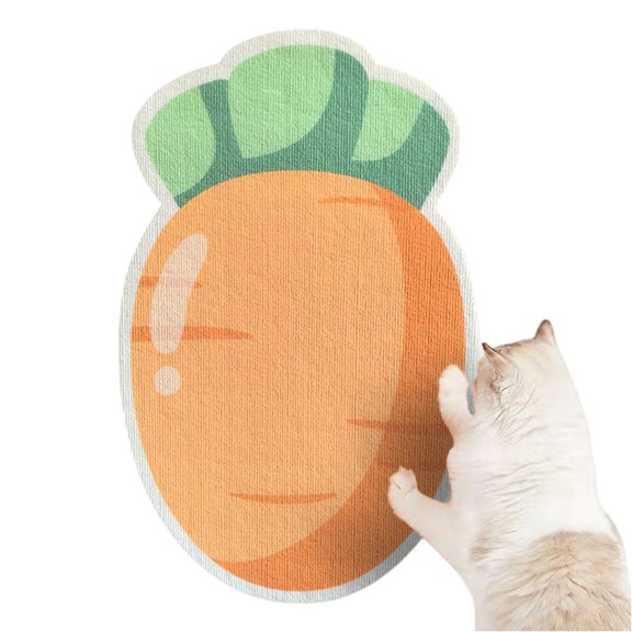 Cat Climbing Wall Mat, Non-Flaking Scratch-Resistant Sofa Protector Carpet With Adorable Carrot-Shaped Design, Standing Wall Mat For Cats To Climb Scratch And Play, Ideal For