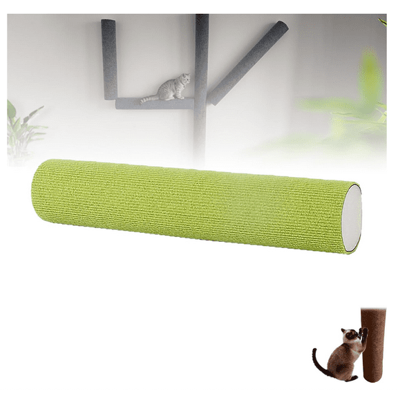 Cat Climbing Wall Systems, Wall Mounted Cat Scratcher, No Drilling Required Self Adhesive DIY, Turn Any Wall Into A Cat Playground for Cats Weighing Up to 22 Pounds - (Mint Green)