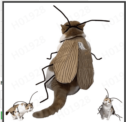 Cat Cockroach Clothing DIY Kit, Cockroach Pet Cape Craft Set, Funny Cat ...