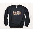 Cat Coffee Lover Sweatshirt, Fall Cats and Coffee, Cute Cat Fall Coffee
