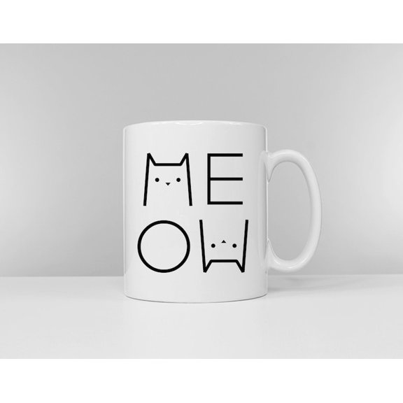 Cat Coffee Mug - Cat Mom Gift - Cat Mum Ceramic Mug Cup