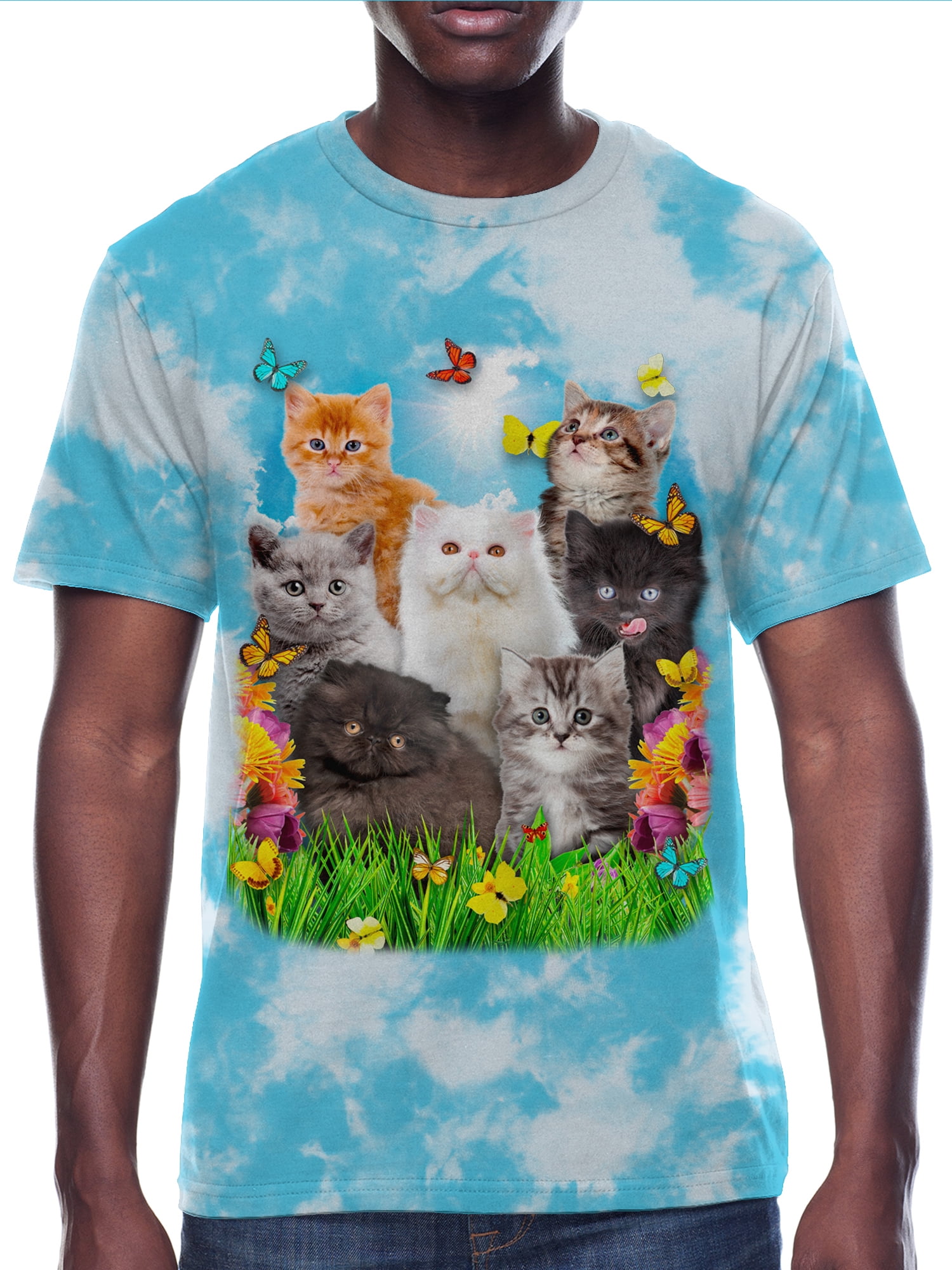 Cat Collage, Men's & Big Men's Graphic Tee Shirt, Sizes S-3XL