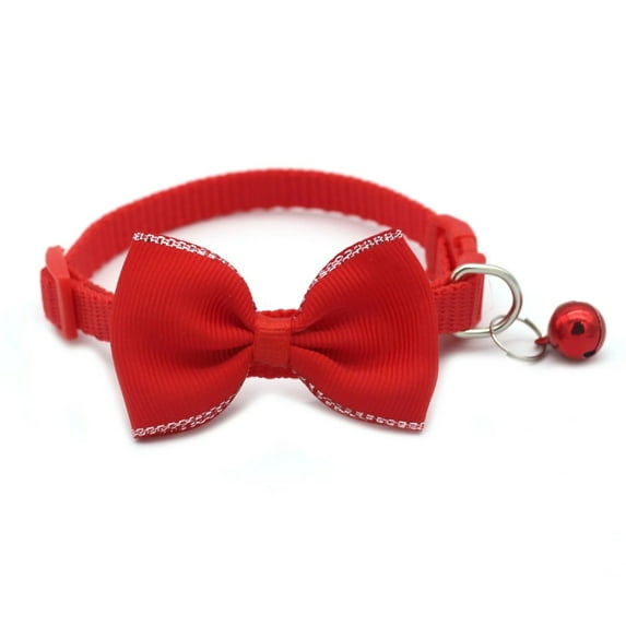 Cat Collar, Adjustable Breakaway Cat Collar with Cute Bow Tie and Bell - Perfect Accessory